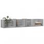 Preview: Wandschrank Grau Sonoma 99x18x16,5 cm Holzwerkstoff