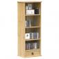 Preview: ARDEBO.de - CD-Schrank Corona 40x30x110 cm Massivholz Kiefer