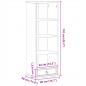 Preview: CD-Schrank Corona 40x30x110 cm Massivholz Kiefer