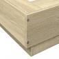 Preview: Bettgestell Sonoma-Eiche 90x200 cm Holzwerkstoff