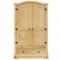 Preview: Kleiderschrank Corona 101x52x170 cm Massivholz Kiefer