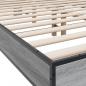 Preview: Bettgestell Grau Sonoma 120x200 cm Holzwerkstoff und Metall