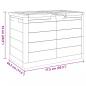 Preview: Outdoor-Kissenbox Grau 77,5x44,5x53 cm Polypropylen