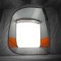 Preview: Tunnelzelt 4 Personen Grau und Orange Wasserdicht