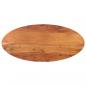 Preview: ARDEBO.de - Tischplatte 140x50x2,5 cm Oval Massivholz Akazie