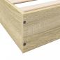 Preview: Bettgestell Sonoma-Eiche 200x200 cm Holzwerkstoff