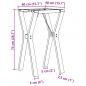 Preview: Esstisch-Gestell in Y-Form 40x40x73 cm Gusseisen