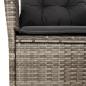 Preview: 5-tlg. Garten-Essgruppe mit Kissen Grau Poly Rattan