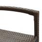 Preview: 3-tlg. Gartenbar-Set Braun Massivholz Akazie und Poly Rattan