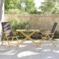 Preview: Gartentisch Klappbar 110x55x75 cm Bambus