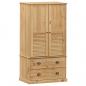 Preview: Kleiderschrank VIGO 90x55x176 cm Massivholz Kiefer