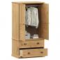 Preview: Kleiderschrank VIGO 90x55x176 cm Massivholz Kiefer