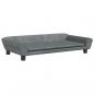 Preview: Hundebett Dunkelgrau 100x50x21 cm Samt