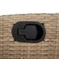 Preview: 9-tlg. Garten-Essgruppe mit Kissen Beige Poly Rattan