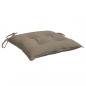 Preview: Stuhlkissen 2 Stk. Taupe 40x40x7 cm Oxford-Gewebe