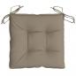 Preview: Stuhlkissen 2 Stk. Taupe 40x40x7 cm Oxford-Gewebe