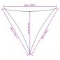 Preview: Sonnensegel Oxford-Gewebe Dreieckig 5x5x5 m Weiß