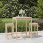 Preview: ARDEBO.de - 3-tlg. Gartenbar-Set Massivholz Kiefer