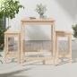 Preview: 3-tlg. Gartenbar-Set Massivholz Kiefer