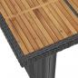 Preview: 11-tlg. Garten-Essgruppe mit Kissen Poly Rattan Schwarz