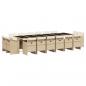 Preview: 17-tlg. Garten-Essgruppe mit Kissen Beige Poly Rattan