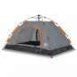 Preview: Campingzelt 3 Personen Grau und Orange Quick Release