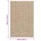 Preview: Teppich ZIZUR 240x340 cm Jute-Optik Indoor und Outdoor