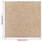 Preview: Teppich ZIZUR 120x120 cm Jute-Optik Indoor und Outdoor