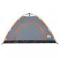 Preview: Campingzelt 4 Personen Grau und Orange Quick Release