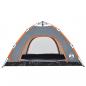 Preview: Campingzelt 4 Personen Grau und Orange Quick Release