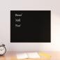 Preview: ARDEBO.de - Magnettafel Wandmontage Schwarz 50x40 cm Hartglas