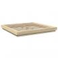 Preview: Bettgestell Sonoma-Eiche 200x200 cm Holzwerkstoff