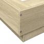 Preview: Bettgestell Sonoma-Eiche 200x200 cm Holzwerkstoff