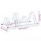 Preview: Fahrradständer für 4 Fahrräder Freistehend Verzinkter Stahl