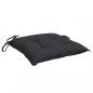 Preview: Stuhlkissen 2 Stk. Schwarz 40x40x7 cm Oxford-Gewebe