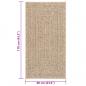 Preview: Teppich ZIZUR 60x110 cm Jute-Optik Indoor und Outdoor