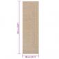 Preview: Teppich ZIZUR 80x250 cm Jute-Optik Indoor und Outdoor