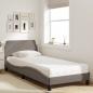 Preview: Bett mit Matratze Taupe 80x200 cm Stoff