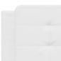 Preview: Bett mit Matratze Weiß 160x200 cm Kunstleder