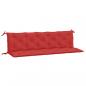 Preview: Gartenbank-Auflagen 2 Stk. Rot 180x50x7 cm Oxford-Gewebe