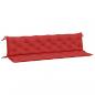 Preview: Gartenbank-Auflagen 2 Stk. Rot 200x50x7 cm Oxford-Gewebe