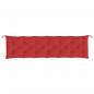 Preview: Gartenbank-Auflagen 2 Stk. Rot 200x50x7 cm Oxford-Gewebe