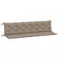 Preview: Gartenbank-Auflagen 2 Stk. Taupe 200x50x7 cm Oxford-Gewebe