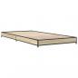 Preview: Bettgestell Sonoma-Eiche 90x200 cm Holzwerkstoff und Metall