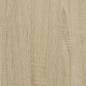 Preview: Bettgestell Sonoma-Eiche 90x190 cm Holzwerkstoff und Metall