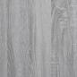 Preview: Bettgestell Grau Sonoma 75x190 cm Holzwerkstoff und Metall