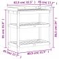 Preview: Pflanztisch Ablagen 82,5x45x86,5 cm Imprägniertes Kiefernholz