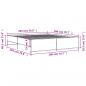 Preview: Bettgestell Grau Sonoma 200x200 cm Holzwerkstoff und Metall