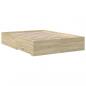 Preview: Bettgestell mit Schubladen Sonoma-Eiche 140x190cm Holzwerkstoff