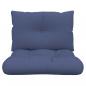 Preview: Palettenkissen-Set Marineblau 60x38x13 cm Stoff